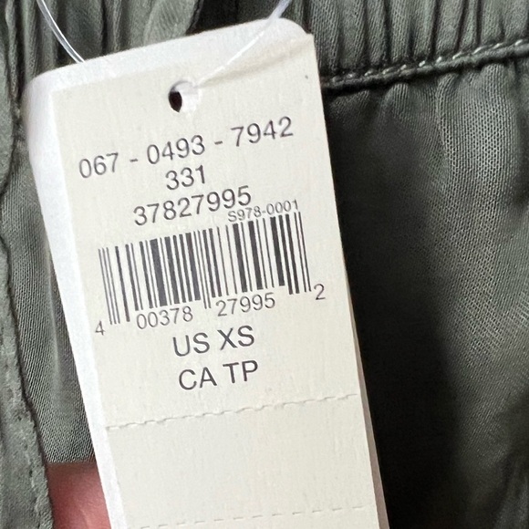 AERIE Satin Cargo Jogger Forest Green Olive Pants Size Small - Picture 9 of 12